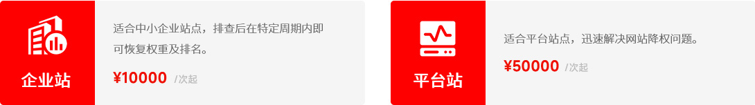 网站降权恢复服务收费